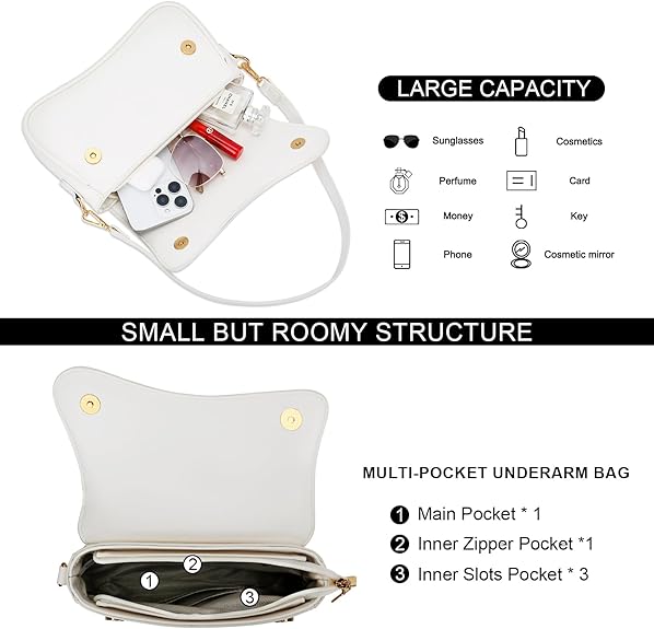 houlder Bag for Women Small Clutch Purses Cute Hobo Handbag Trendy Underarm Bag